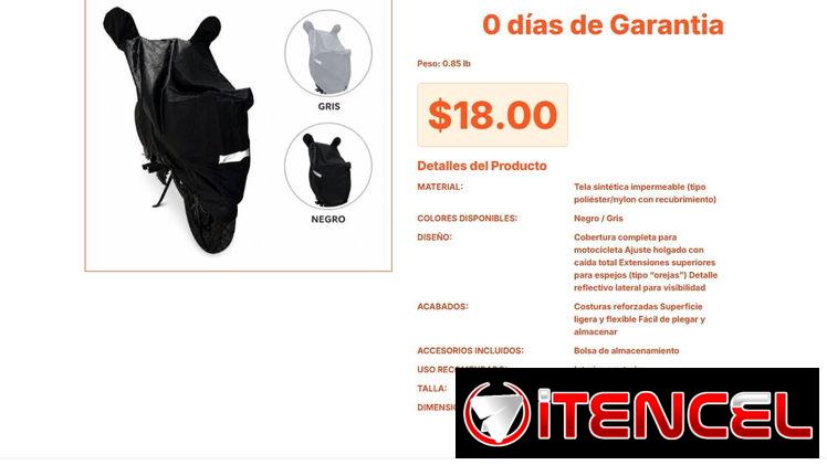 Protector de Motocicleta con Reflectivos: Visible en la Oscuridad y Seguro VPT#-0381