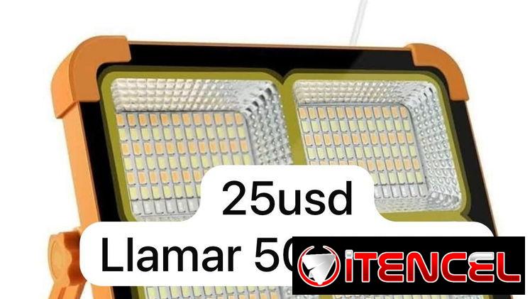 Lámpara recargable con panel solar