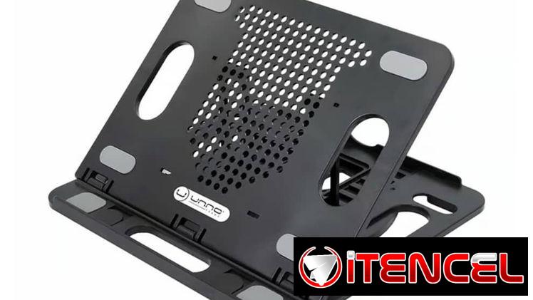 Soporte Ergonómico Unno Tekno Para Laptop Ajustable 8 Niveles 360° Antideslizante Con Soporte Para Teléfono