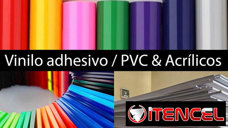 Vinilo de corte / Planchas PVC y Acrílicos 3 mm, 5 mm, 6 mm, 10 mm 1,22 x2,44 m / Reflector LED / Herramientas