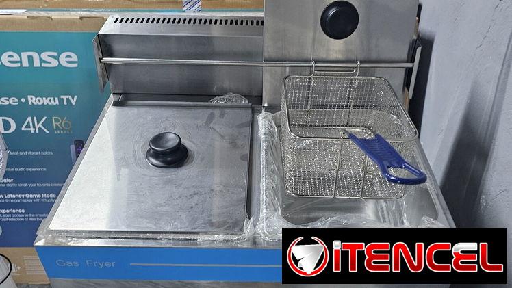 ♨️ FREIDORAS DOBLES PROFESIONALES/ DE GAS / 10L CADA CESTA + MAGNETO ♨️