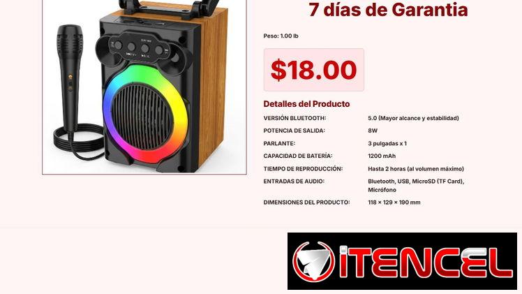 Speaker con capacidad de reproducción de 2 horas hoy mismo pro hoy mismo VPT#-0197