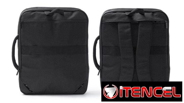 Portafolio ejecutivo con asas para funcionar como mochila