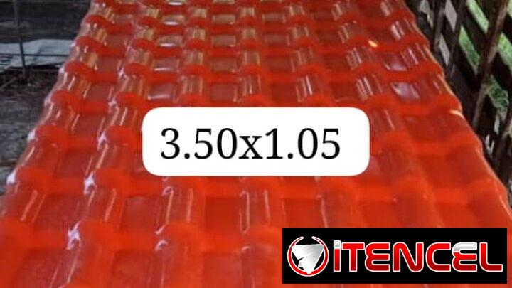 Tejas pvc..de 3.50 x1.05 ..importada imitación colonial ..excelente calidad