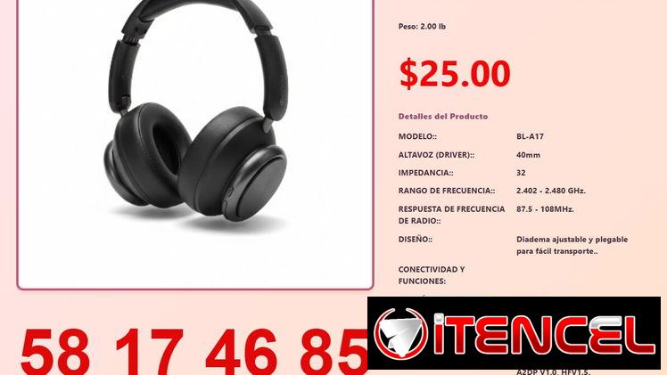 AUDÍFONOS BLUETOOTH BL-A17