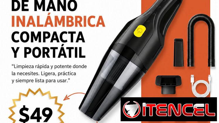 Aspiradora de mano inalámbrica compacta y portátil | videojuegoshabana.com