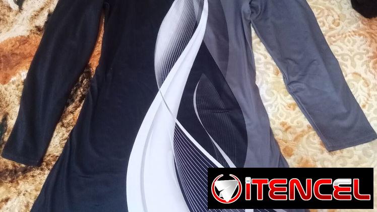 Vestido mangas largas