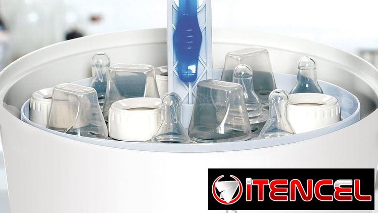 Munchkin Steam Guard Esterilizador eléctrico Gran capaciddad, esteriliza hasta 9 botellas y accesorios a la vez 53274327