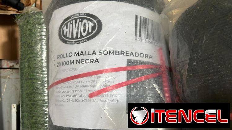 ROLLO MALLA DE SOMBRA NEGRA 90% DIMENSIONES 2×100 M