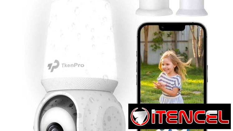 Cámara de seguridad con bombilla 2k para exteriores,  WiFi 5 G, y 2.4 G. Con luces led ajustable, impermeables, mov 360°