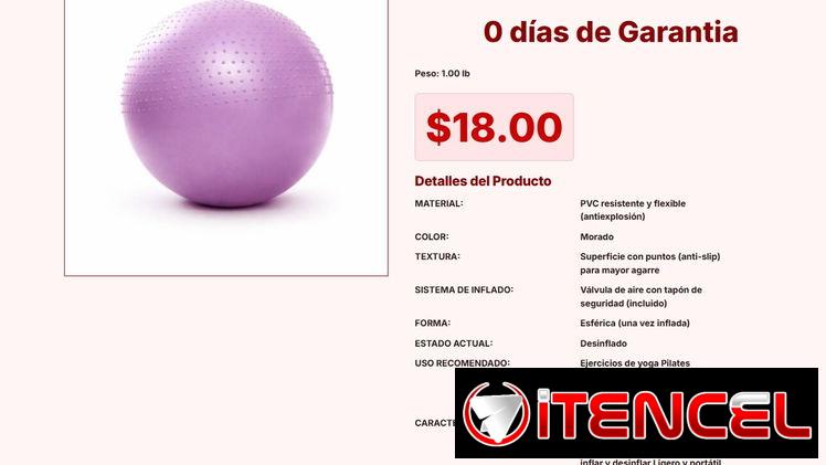 BALÓN DE YOGA INFLABLE CON SUPERFICIE ANTIDESLIZANTE VPT#-0033