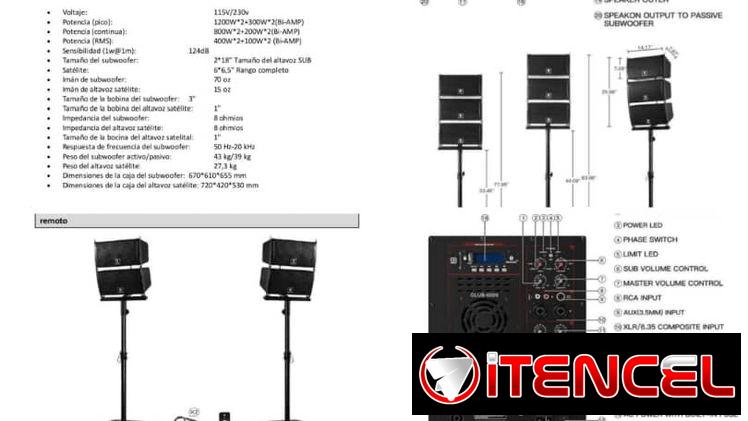 Venta de sistemas de audio y luces