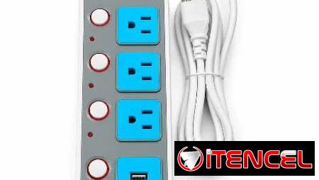 EXTENSIÓN ELECTRODOMESTICA INTELIGETE KING USB 2M  $9.00