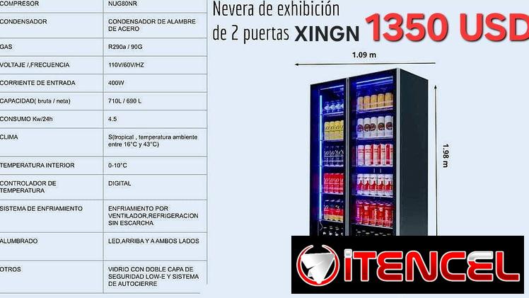 Neveras Exhibidoras,  Milexus y Xingx