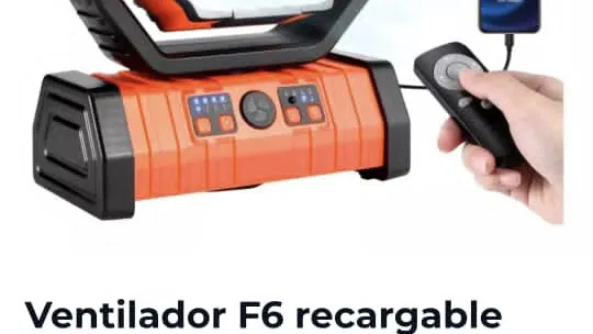 VENTILADOR RECARGABLE F6