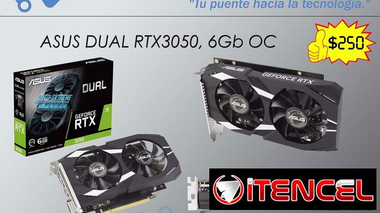 !!💻!! Tarjeta Gráfica ASUS Dual RTX3050™ 3050 OC Edition 6GB GDDR6 !!💻!!