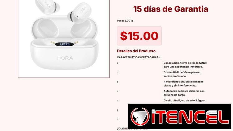 Audífonos 1Hora con Cancelación de Ruido AUT212 VPT#-0021