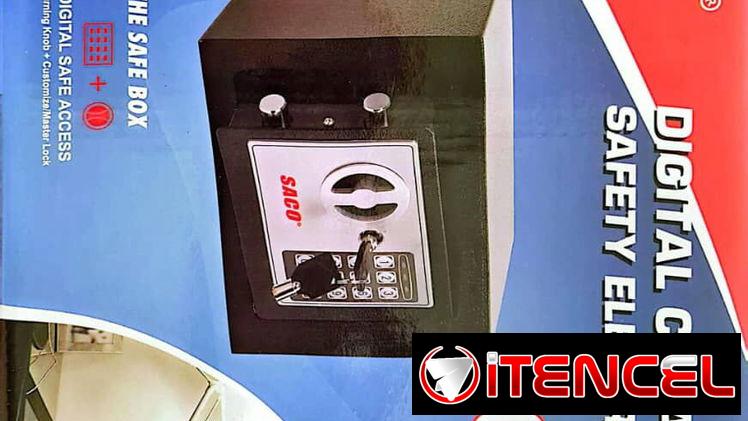 80 USD  Caja fuerte Digital sistema electrico 230×170 170mm 2 llaves 53750952 55550641