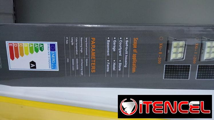 Lámpara LED recargable de panel solar