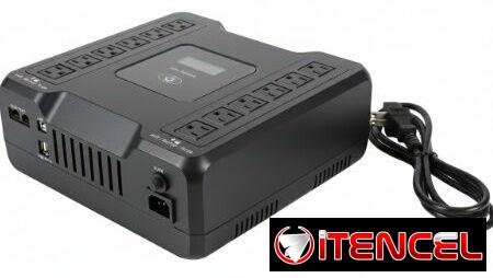 BACKUP/UPS DE PC CON 12 TOMAS 1000VA 600W