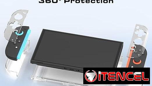 Funda transparente para Nintendo Switch 2 (2025) con agarre cómodo | videojuegoshabana.com