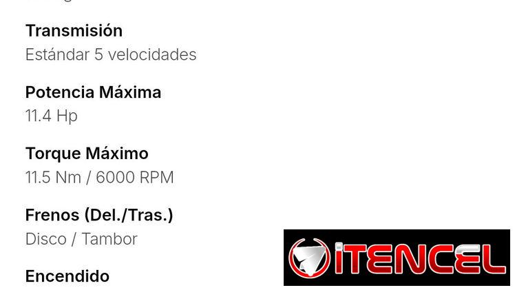 Moto / Motor de gasolina Restrepa 150 cc