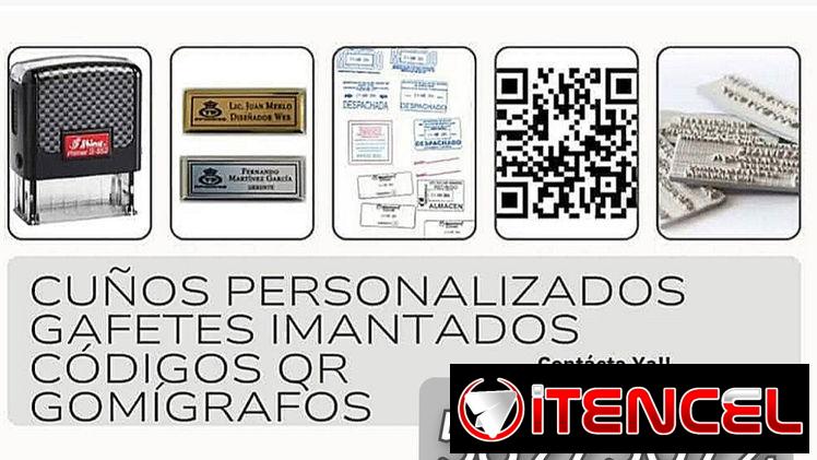 Cuños y gafetes personalizados