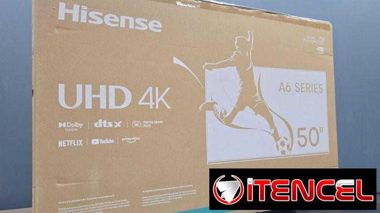 SMART TV 50 Pulgadas Hisense A6 serie UHD 4K SO VIDA precio $420 USD transporte incluido