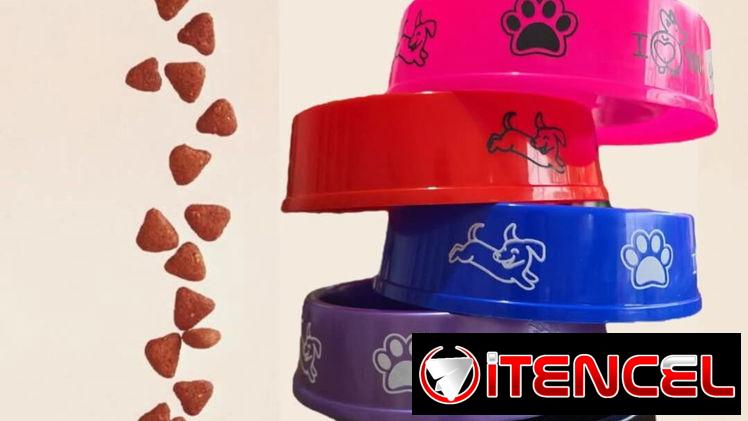 Comederos grandes de plástico para mascotas