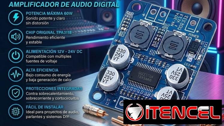PLACA DIGITAL DE 60W Y MÓDULOS DE AUDIO 2X20, 2X25