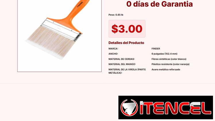 Optimiza tu tiempo con la Brocha para pintar 6” de 3 dólares hoy VPT#-0055