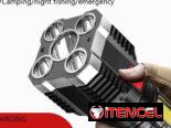 Linterna led carga usb batería interna recargable