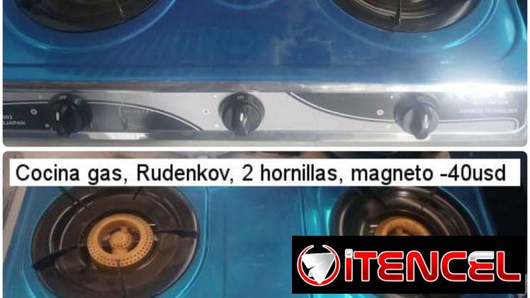Cocina de Gas Rudenkov 2 Hornillas y 3 Hornillas + Magneto (Na)