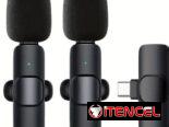 Micrófonos inalámbricos de solapa puerto tipo C Lightning