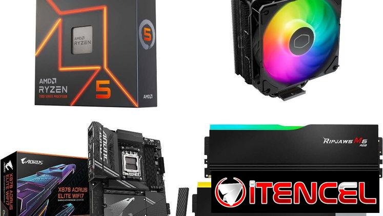 🪩 Kit Style 🪩 Gigabyte X870 Aorus Elite🔻48GB G.Skill Ripjaws M5 RGB🔻Cooler Master Hyper 212 Pro🔻Ryzen 5 76 📦0km