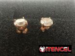 Aretes dormilonas de oro 10k originales
