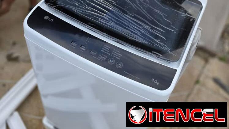 Lavadora automática LG 9kgs metálica