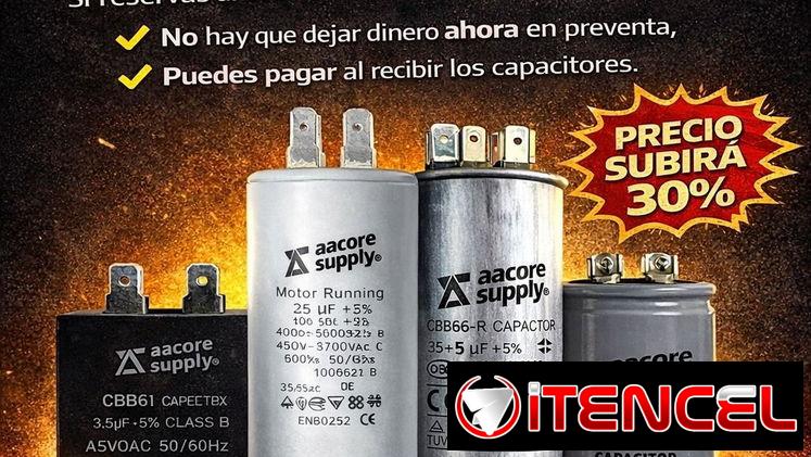 capacitores para aire acondicionado y refrigeracion, capacitores de arranque para motores, capacitores permantente