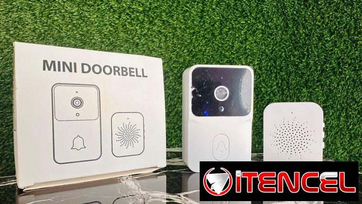 🔔✨ ¡Protege tu hogar de forma inteligente!  🚪 MINI DOORBELL inalámbrico 📸 Con cámara y timbre incluido 🔊 Sonido clar