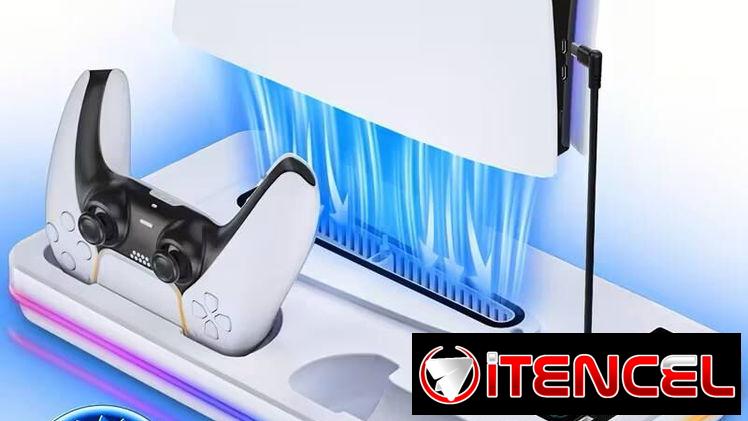 ☎️53544655 🛵 Entrega Disponible ⭐ Base multifuncional con sistema de enfriamiento para PS5⭐