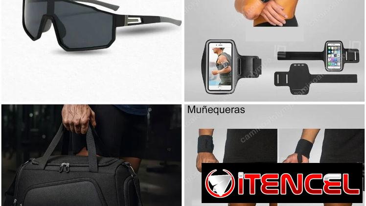 Gafas, Bolso deportivo, muñequera, y brazalete para movil