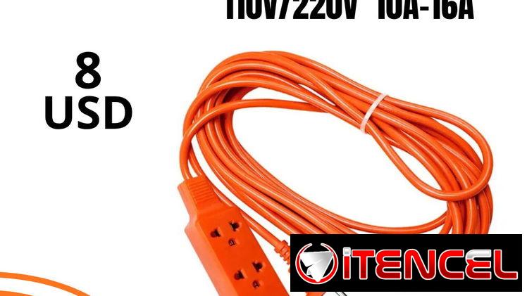 Extensión Eléctrica 10 Metros 110V/220V 10A-16A