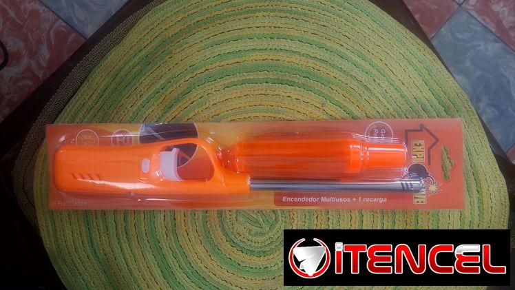 Encendedor de estufa con su recarga de gas