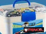 Juguete Set de 50 Carritos Metálicos con Caja 55 usd
