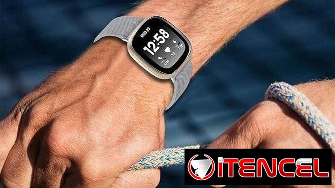 Paquete de 2 correas deportivas de silicona para Fitbit Versa y Sense