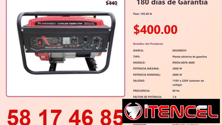 PLANTA ELÉCTRICA 3000W MAXMECH