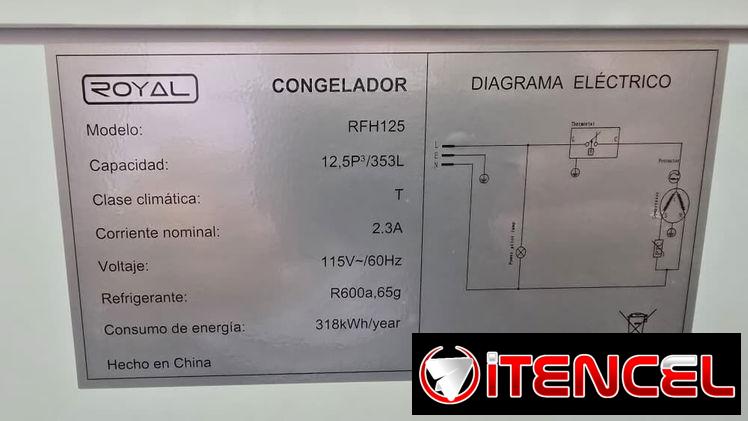 *Nevera 12.5 pies Royal*
