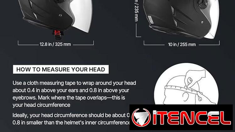NUEVO Casco semi intengral Vevor para moto