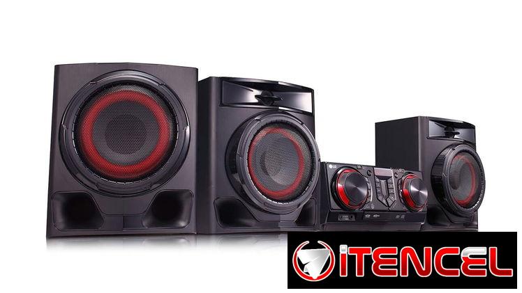 Equipo de musica LG CJ45 de 3 bocinas con subwofer 720 W RMS