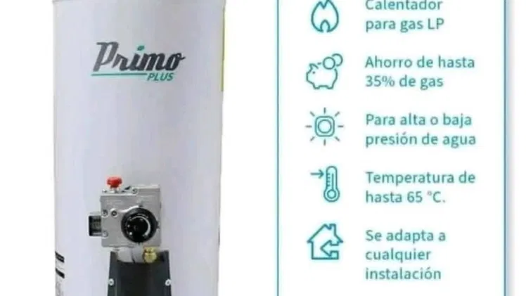 Calentador de agua a gas de 40 litros